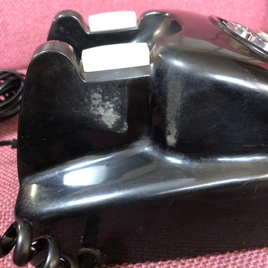 Antique Showa Retro Black Telephone Antique