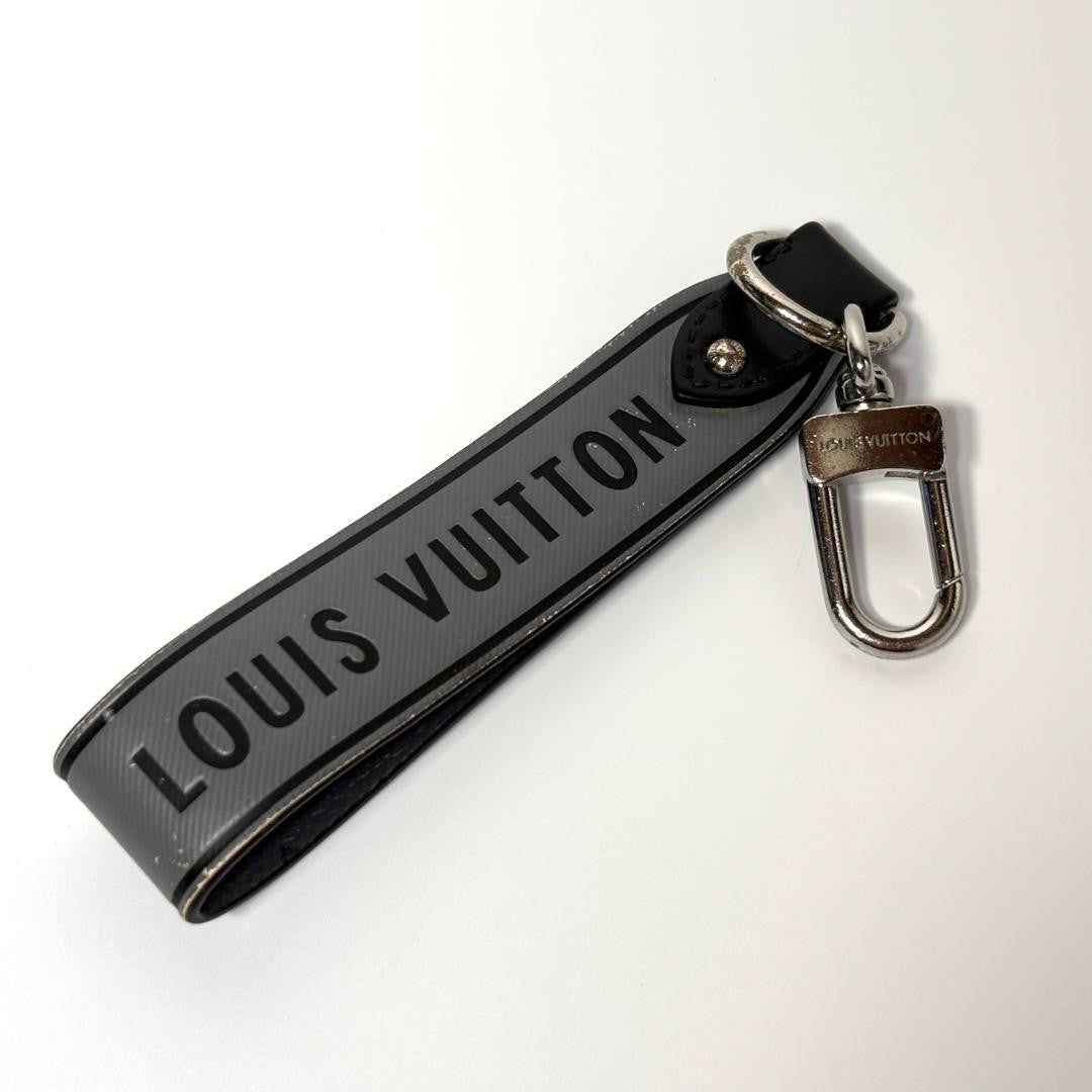 LOUIS VUITTON Monogram Eclipse Reverse Key Holder Capital LV M00337 Auth 121488