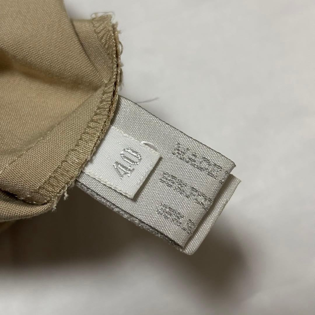 Rare 90s Miu Miu Vintage Beige Center Press Slacks Pants Size 40 Italy