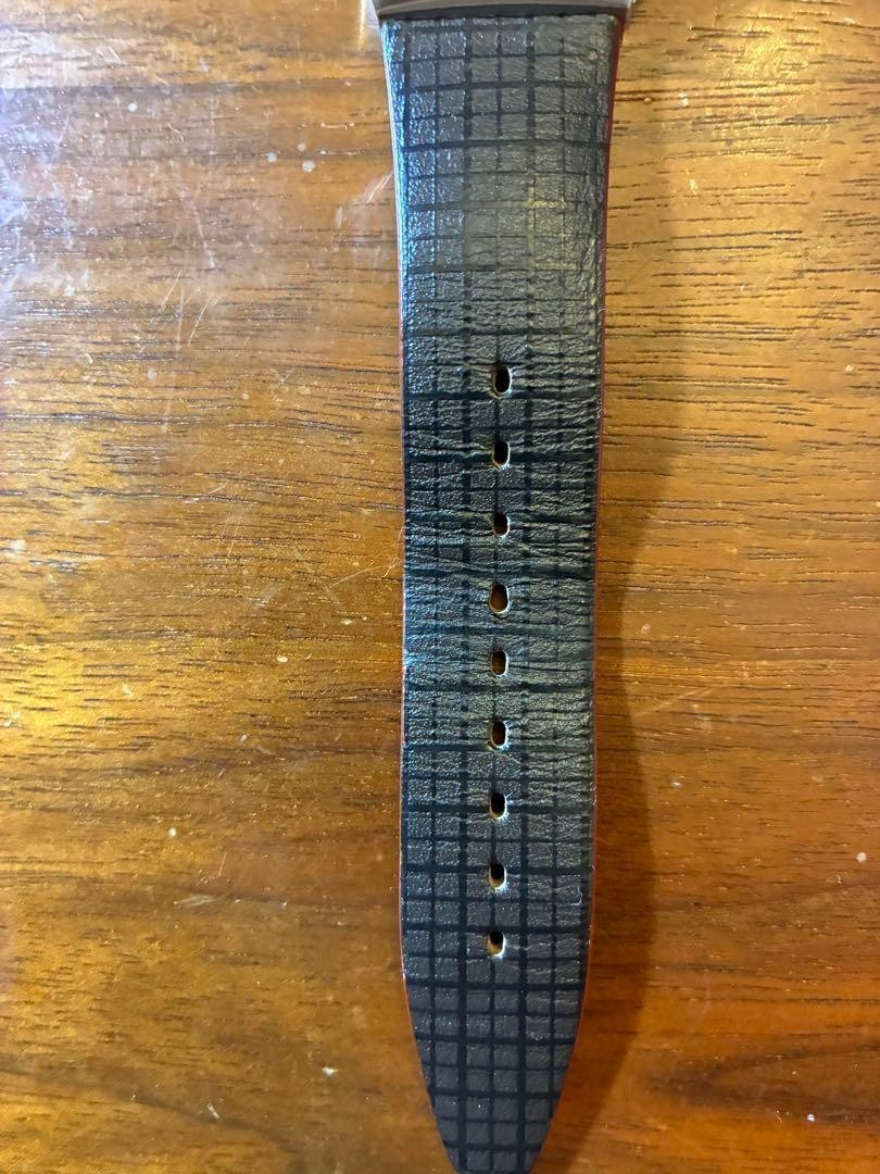 Swatch × 007 No Time to Die Collaboration Watch Brown Tartan Leather Strap Boxed