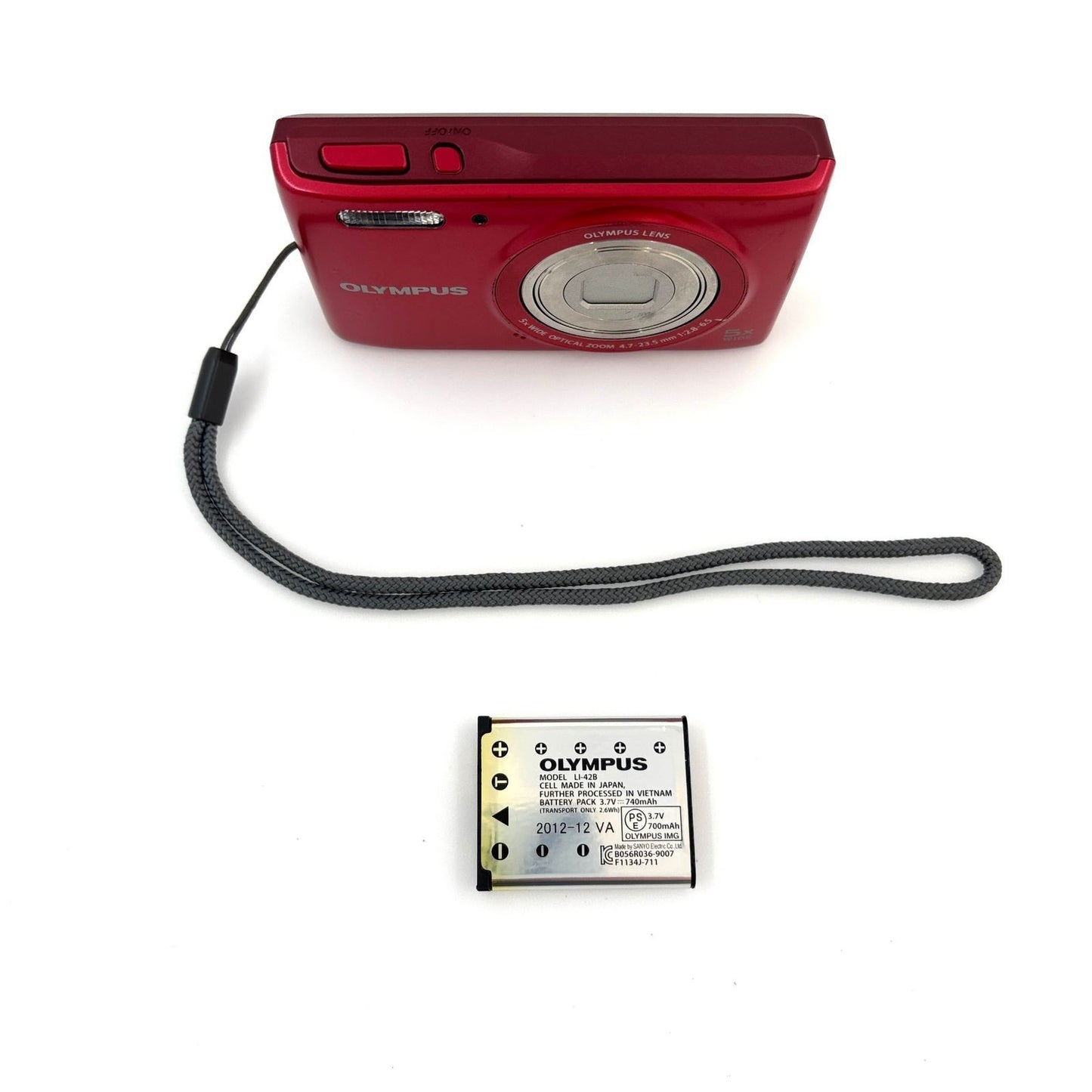 OLYMPUS VG-180 Red Compact Digital Camera in good working order