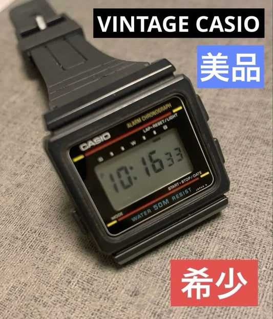 Casio W-11 Vintage Digital Watch Rare Colorful Chipkashi Used