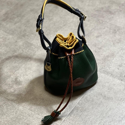 DOONEY & BOURKE Rare Multicolor Drawstring Bucket Handbag Shoulder Tote Med Auth