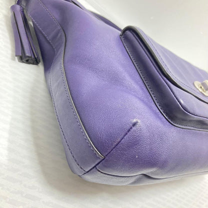 COACH Purple Leather Hobo Bag Legacy Courtenay Y2K Vintage Rare