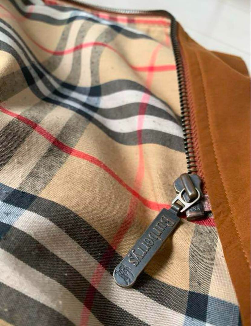 Burberrys Vintage Hunting Coat Men Size L Brown Nova Check Made in England EX
