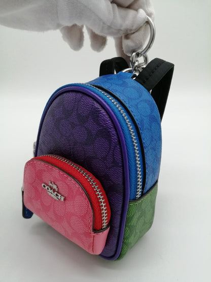 Coach Ca030 Bag Charm Backpack Motif Multicolor