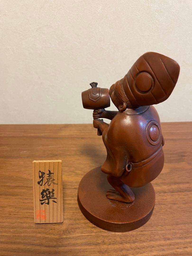 Metal Crafts Monkey Ornament Sarugaku Zodiac Manemon