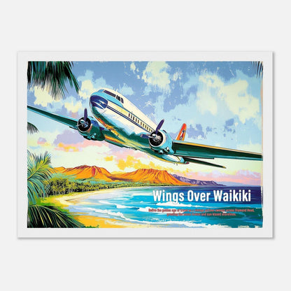 Wings Over Waikiki｜Hawaiian Art A4｜Limited to 1 piece・Leaf Aloha