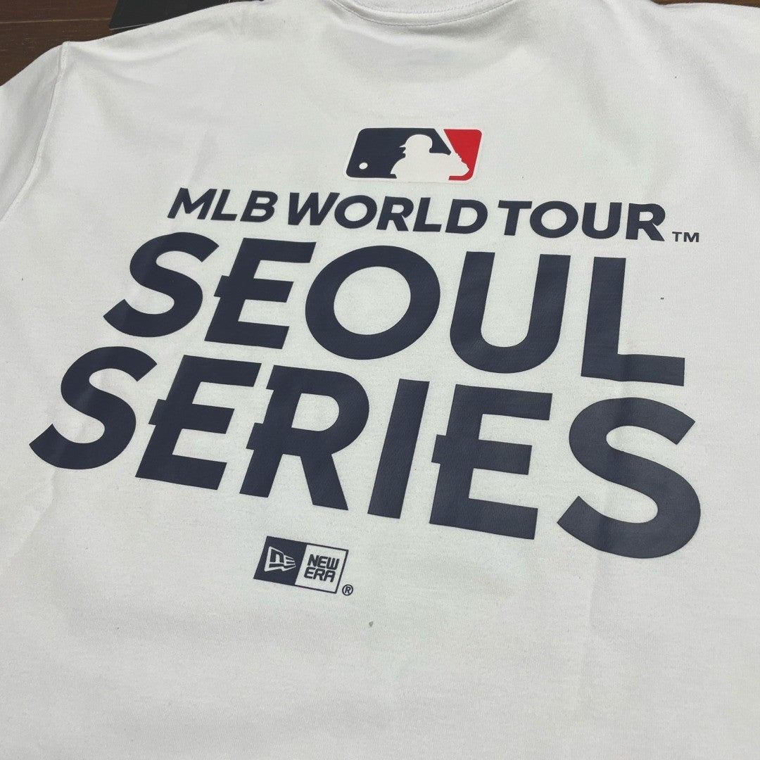 Era MLB Seoul Series T-Shirt Cap Set L.A Dodgers SD Padres White L
