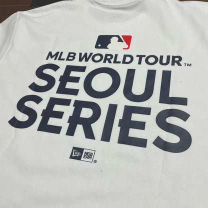 Era MLB Seoul Series T-Shirt Cap Set L.A Dodgers SD Padres White L