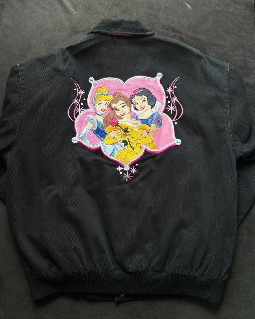 Rare Jh Design Daytona Disney Racing Jacket Disney Princess L Used Vintage