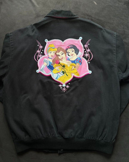 Rare Jh Design Daytona Disney Racing Jacket Disney Princess L Used Vintage