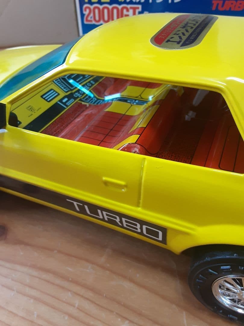 Nissan Skyline 2000 GT Turbo Ichiko Tin Miniature Car Showa Retro