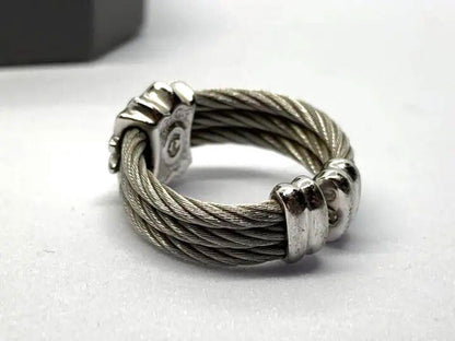 Philippe Charriol Vintage All Wire Ring Free Size Silver 11.5+ Condition B
