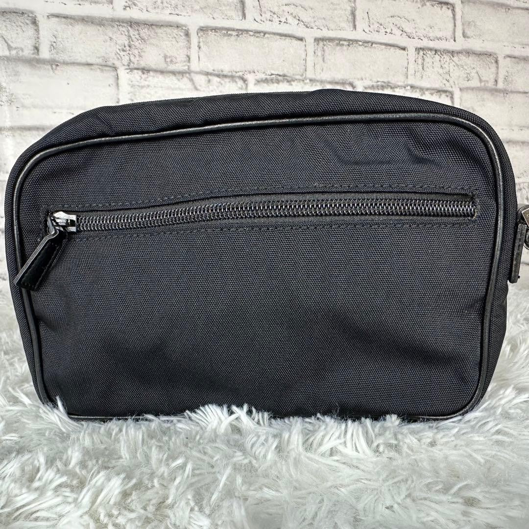 GUCCI Vintage Tom Ford Era Black Canvas Makeup Pouch Unisex Rare Authentic