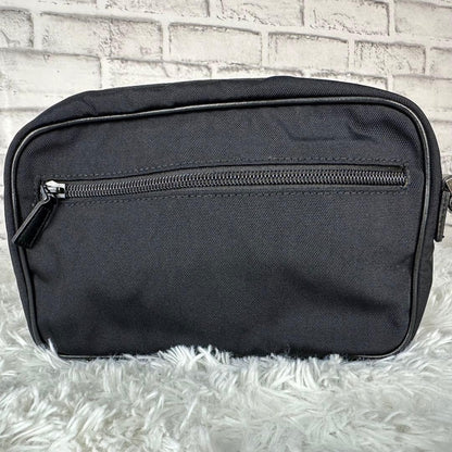 GUCCI Vintage Tom Ford Era Black Canvas Makeup Pouch Unisex Rare Authentic
