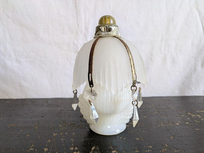 Showa retro, ceramic, girl, air freshener container, chandelier, glass, Japanese