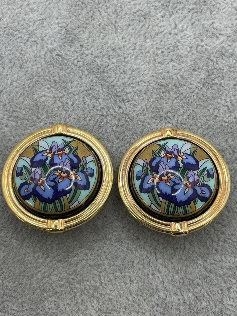 '- Michaela Frey Wien Rare Authentic Classic Earrings Gold Vintage Jewelry