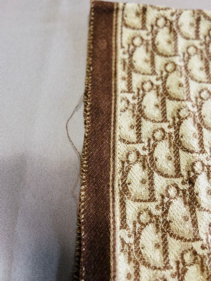 Christian Dior Trotter Pattern Blanket Brown Beige Logo Fringed Luxury brand