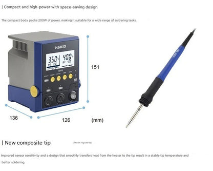 Hakko FX971-81 Soldering Station 100V with 2-Pin Grounded Plug Japan Import New