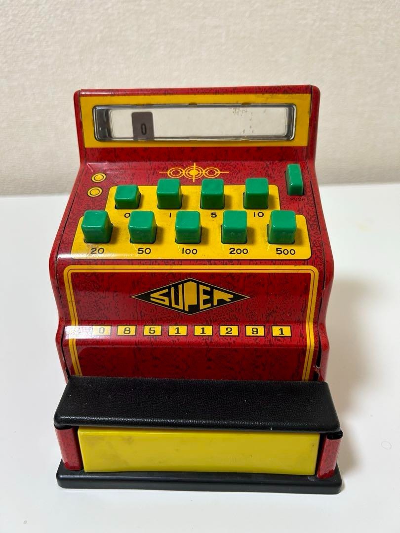 Tin Toy Cash Register Showa Retro