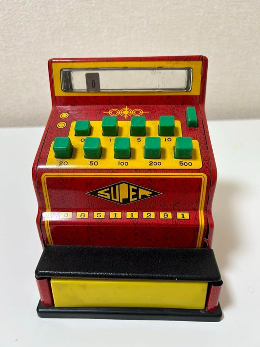 Tin Toy Cash Register Showa Retro