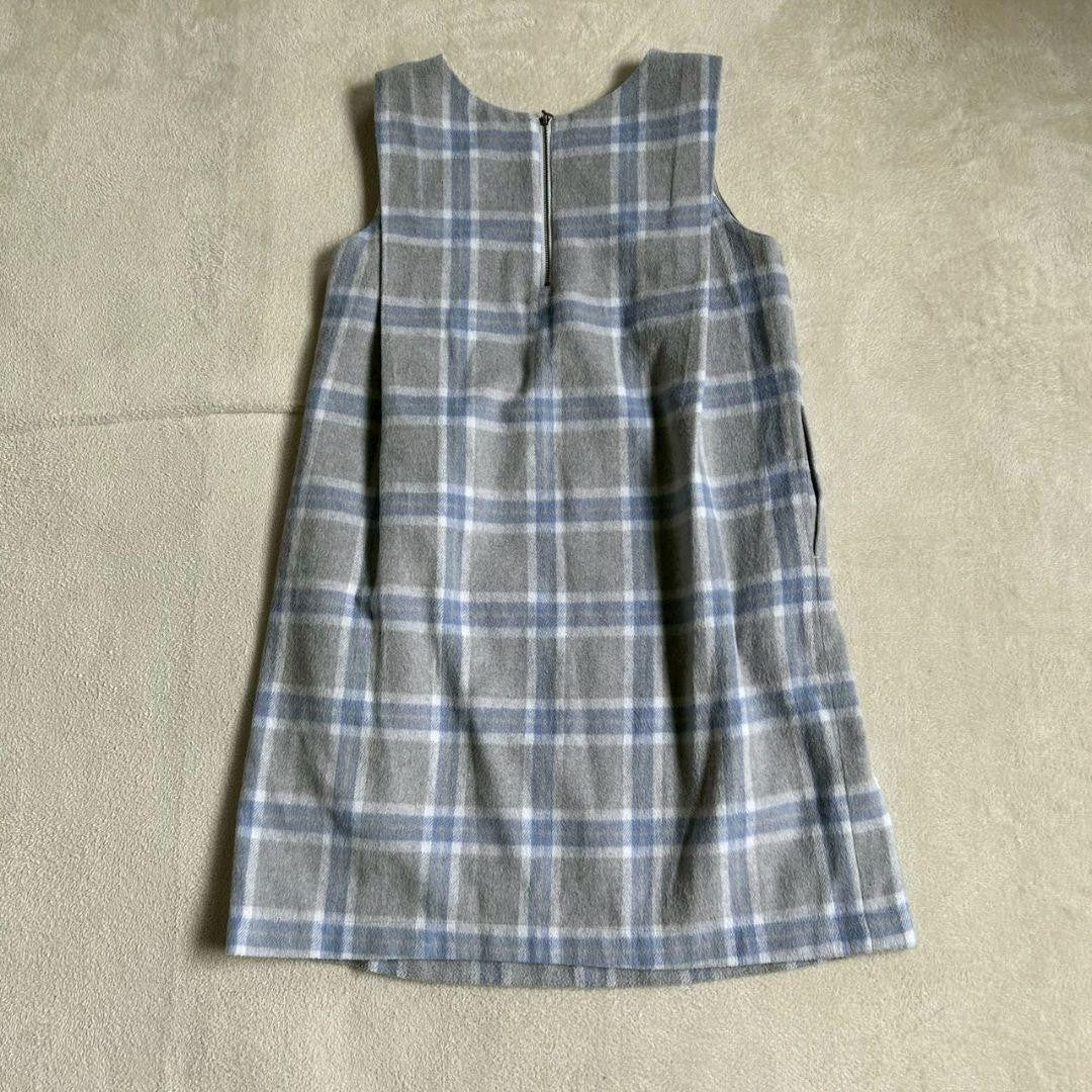 【Alicia Pageboy】 Check Pattern Mini Dress Sleeveless One Size