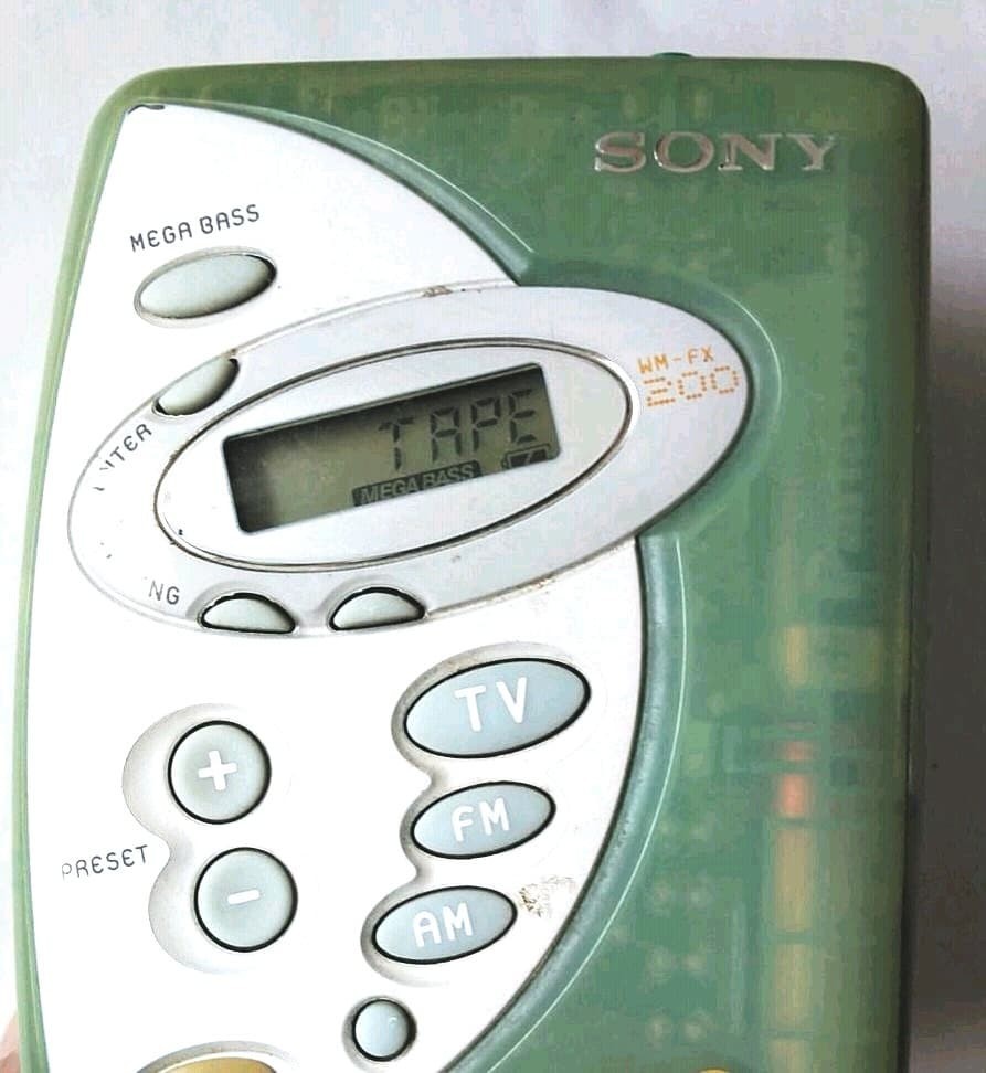 SONY Walkman, retro, 1980s vintage.