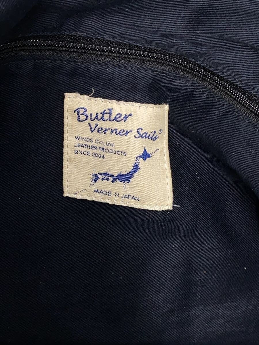 Butler Verner Sails suede bag cowhide blue slightly used from Japan