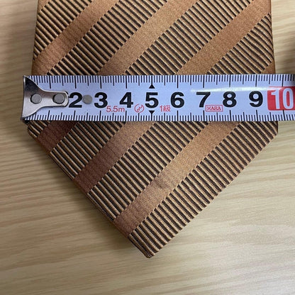 Burberry Tie Striped Border Glossy Elegant Gorgeous Fashionable USED NO BOX