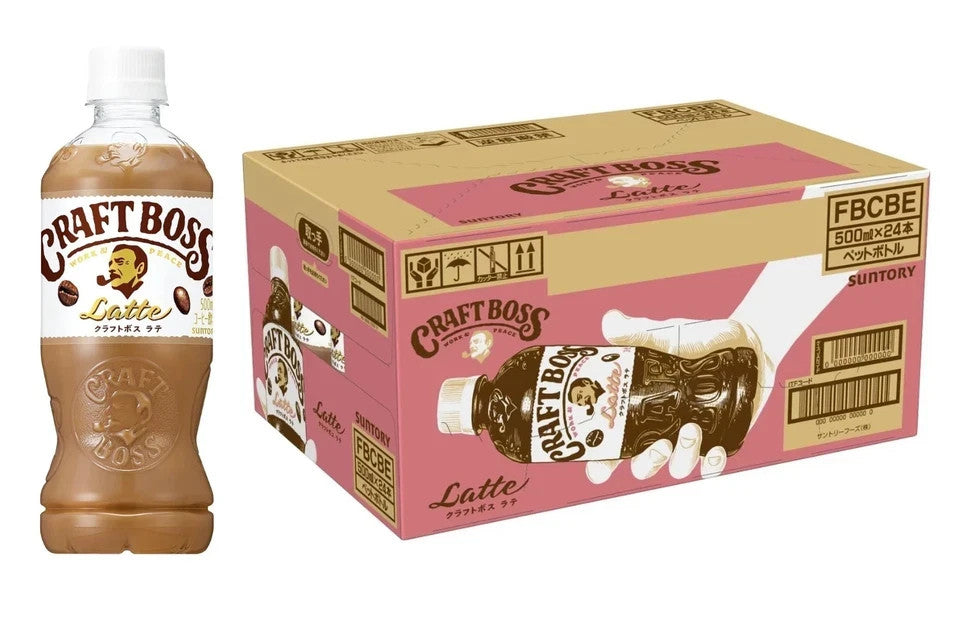 Suntory BOSS Craft BOSS Latte Coffee 500ml × 24 bottles from Japan