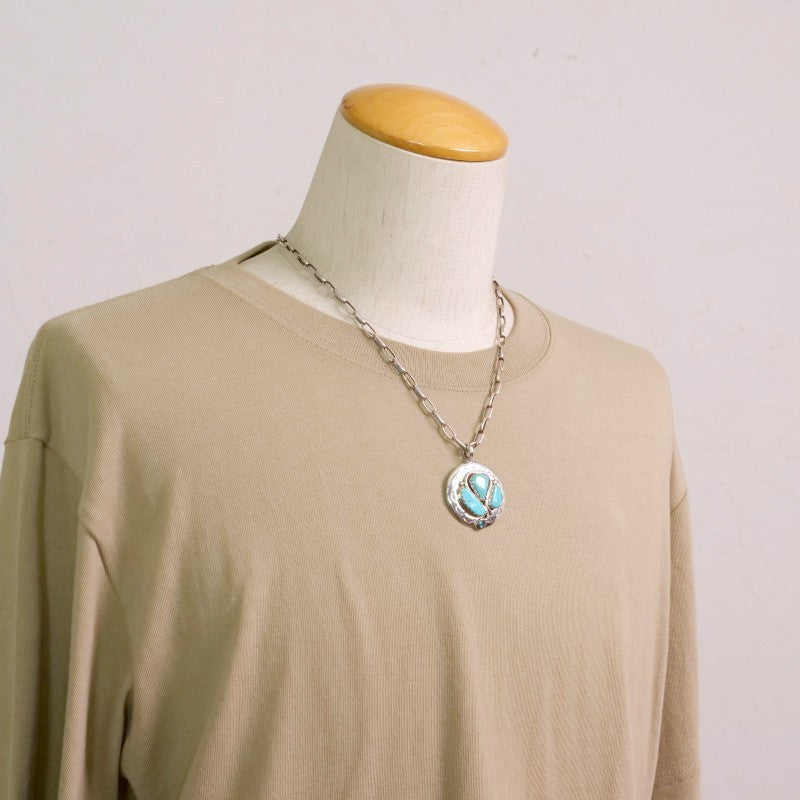 Rare Effie Calavasa Zuni Snake Pendant: Sleeping Beauty Turquoise Vault Find