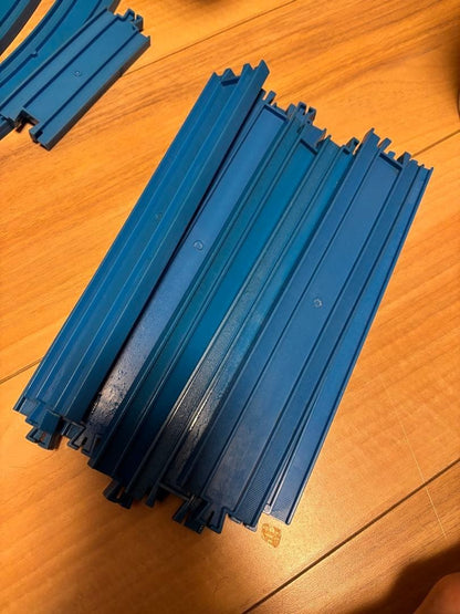 Tomy Thomas Plarail Rail Set Vintage Lot Blue Tracks 100 Pieces Complete