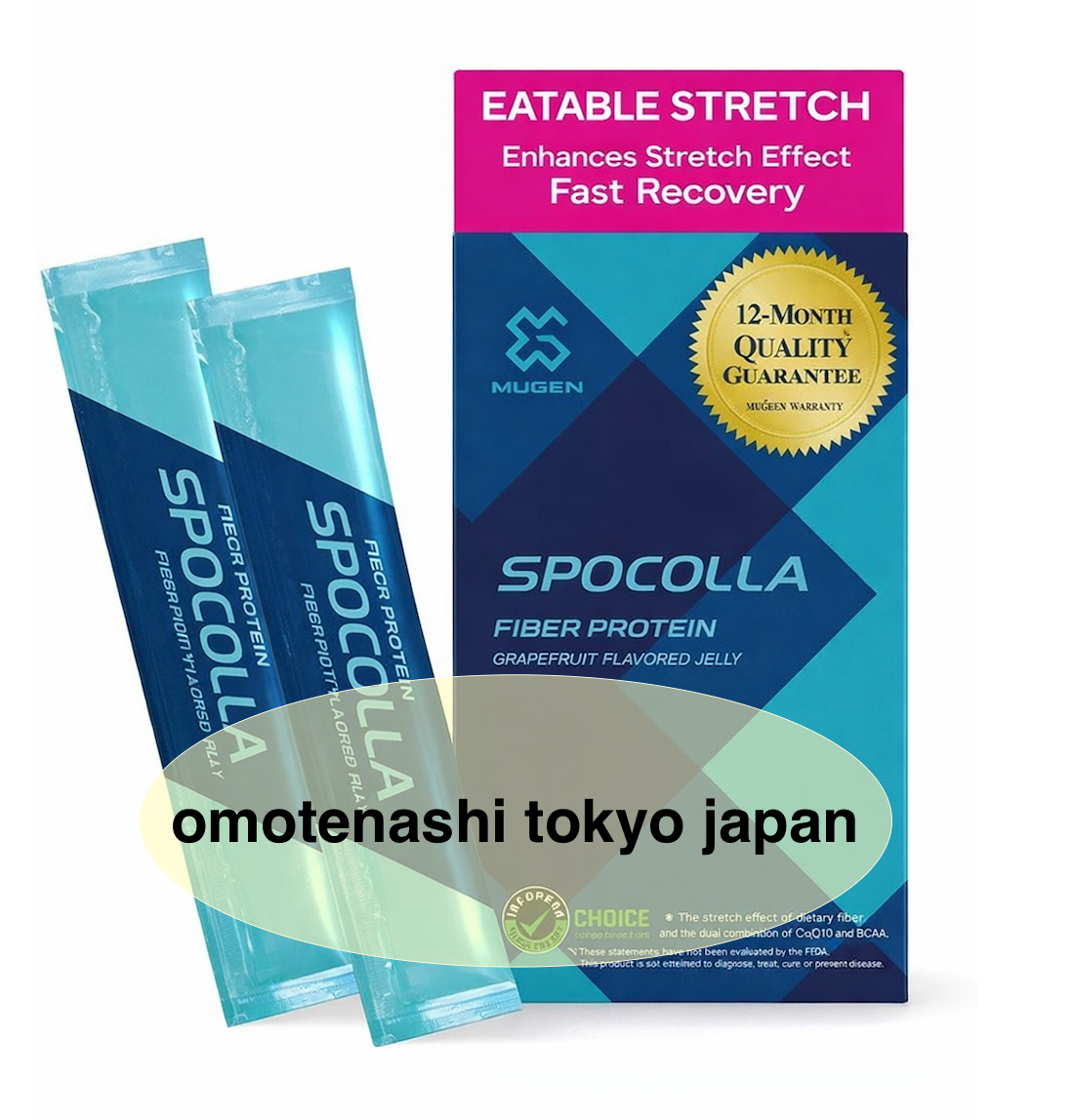 MUGEN SPOCOLLA SPEED Fiber protein grapefruit flavor 28 sticks FROM JAPAN NEW