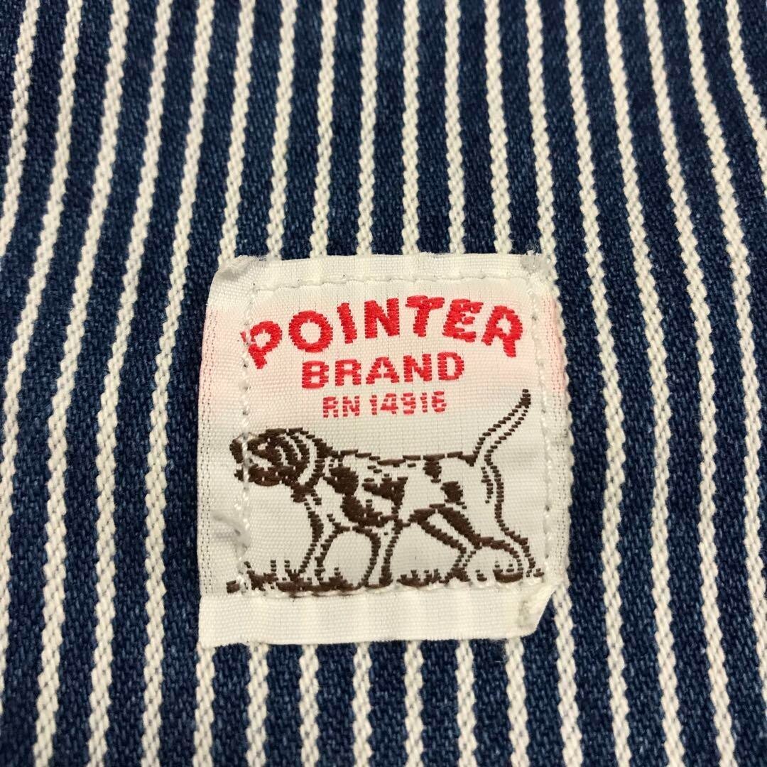 90'S Vintage American Made Pointer Hickory Denim Coveralls Men's #D1911