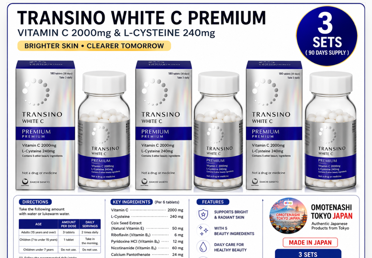 Transino White C Premium 270 Tablets 45 days set of 3