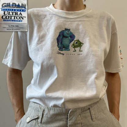 00s T-shirt Monsters Inc. Disney Pixar Movie Vintage Single Stitch Size M