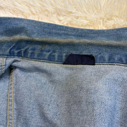 Wrangler Men Denim Vest Patch Vintage Limited Edition Rare Model American Casual