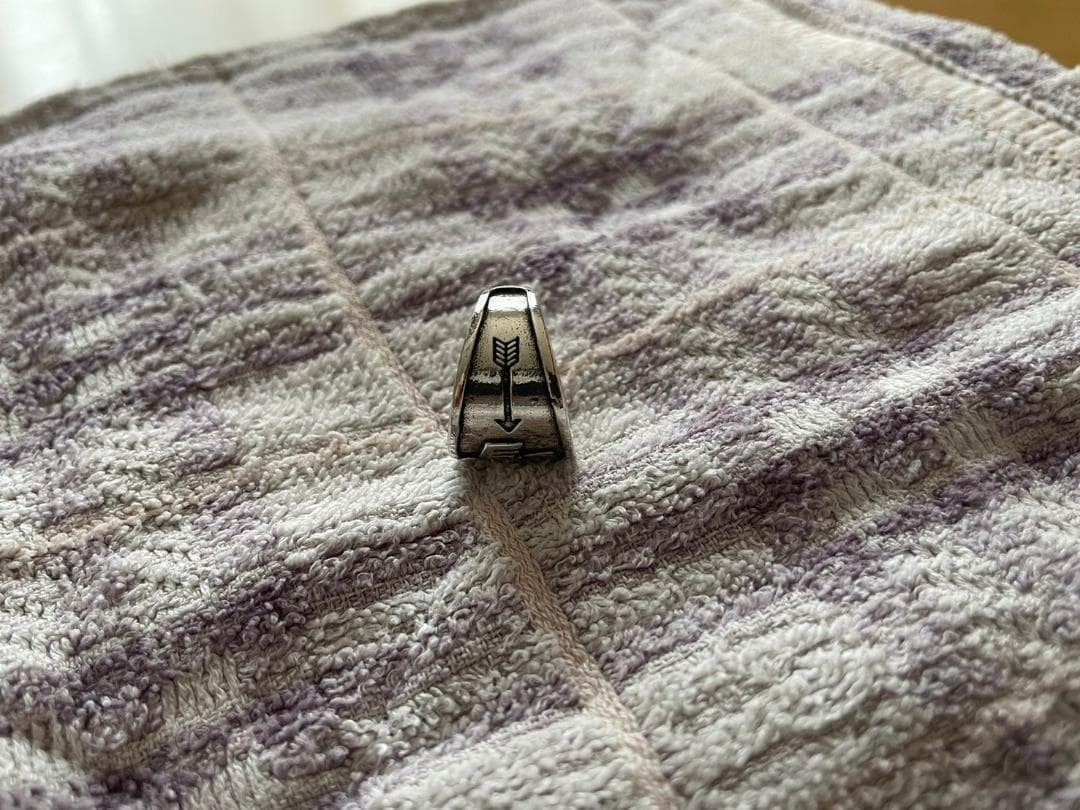 Thunderbird ring charm pendant, Navajo style.