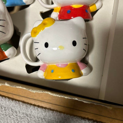 Sanrio Hello Kitty Family Vintage Mug Set of 4 Kawaii Ice Cute Cups Japan