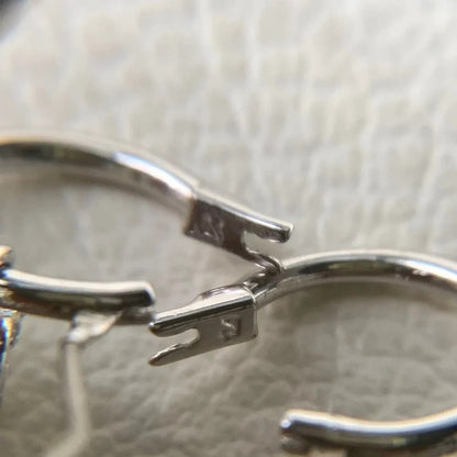 Rare, discontinued Hello Kitty earrings, Swarovski crystal hoop earrings set.