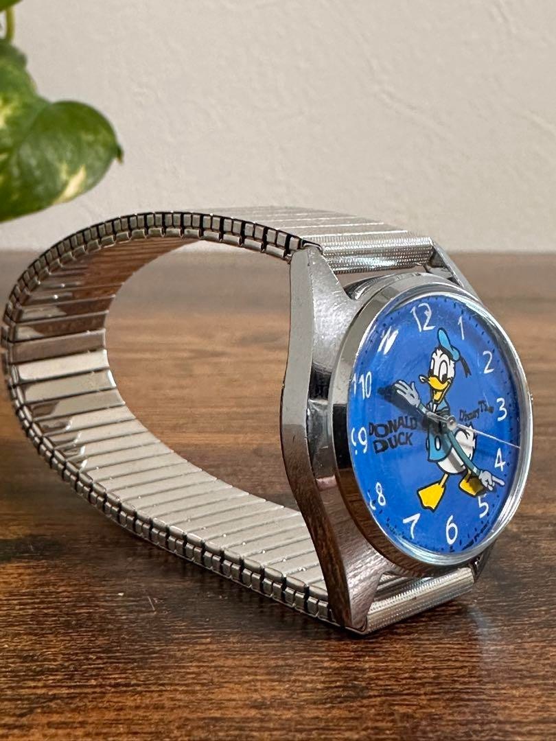 Disney Analog Manual Women Rare Retro Donald Duck Watch (Hand-Wound) Vintage
