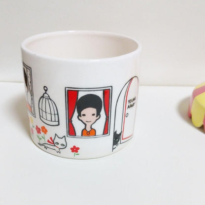 Rune Naito Candy Sugar Pot Ornament Accessory Case Showa Retro Vintage EX