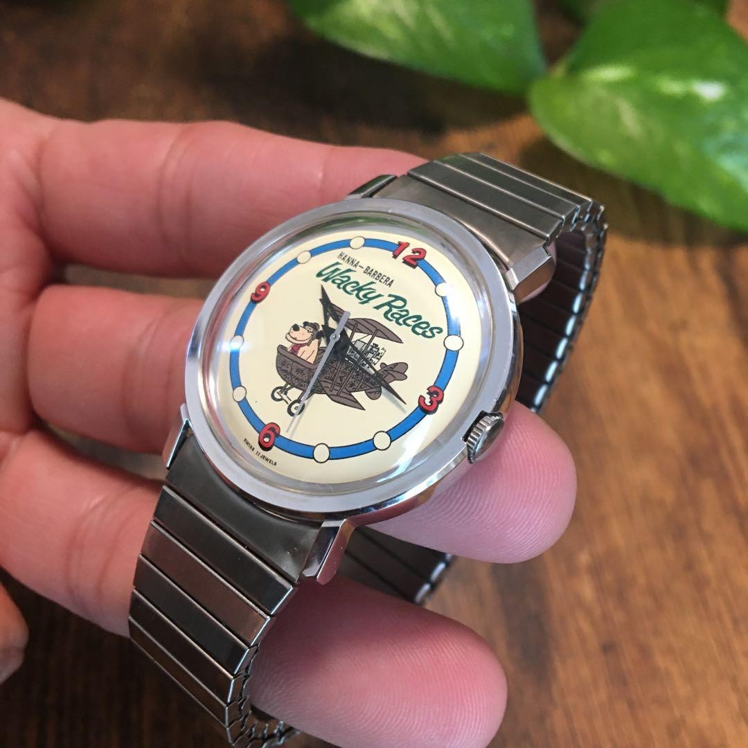 Wacky Races Analog Manual Men Rare Retro Kenken Watch (Hand-Wind) Vintage