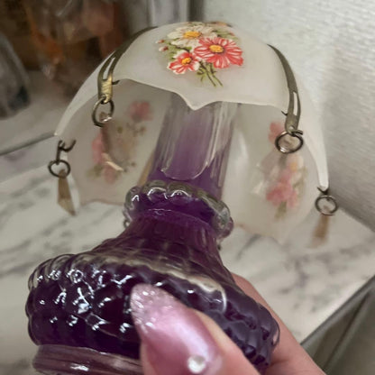 Chandelier-Style Glass Air Freshener Showa Retro Antique