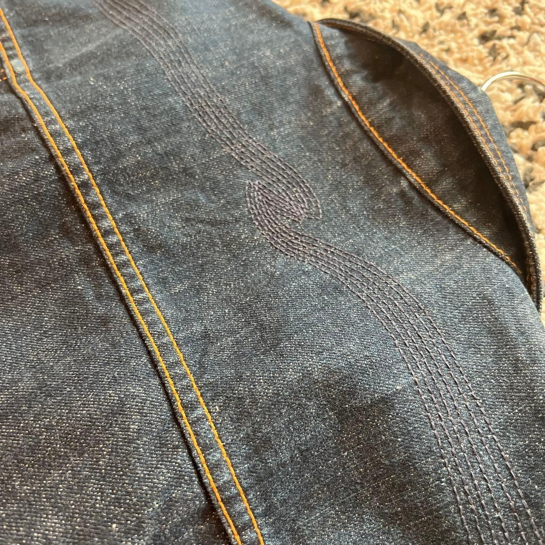 Nudie Jeans Co Indigo Denim Jacket with Check Lining Size M