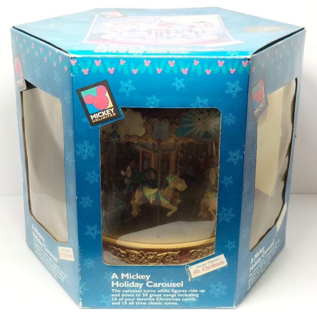 A Mickey Holiday Carousel Disney Merry-Go-Round Vintage