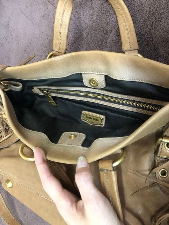miumiu Miu Miu Fringe Shoulder Bag 2way USED JAPAN