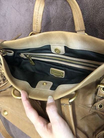 miumiu Miu Miu Fringe Shoulder Bag 2way USED JAPAN