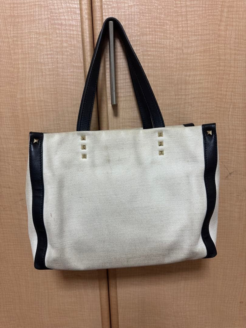 Valentino Garavani Tote Bag VLTN Canvas Studs